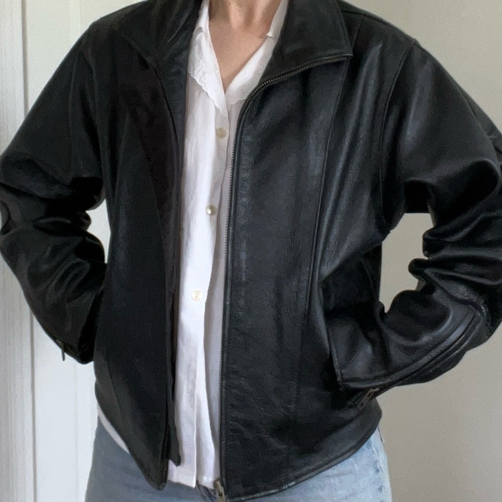 Vintage genuine leather jacket